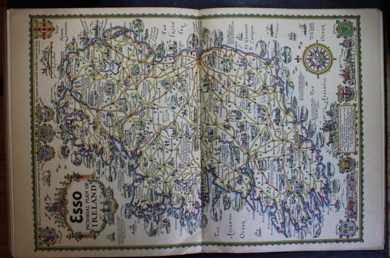 Pictorial Britain and Ireland - Book of Vintage Maps 1932 by Esso.