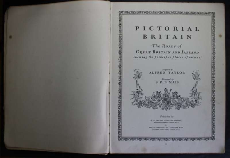 Pictorial Britain and Ireland - Book of Vintage Maps 1932 by Esso.