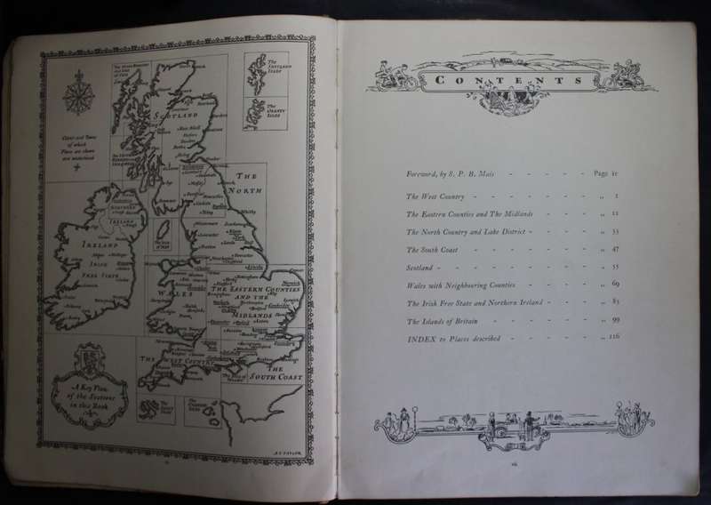 Pictorial Britain and Ireland - Book of Vintage Maps 1932 by Esso.