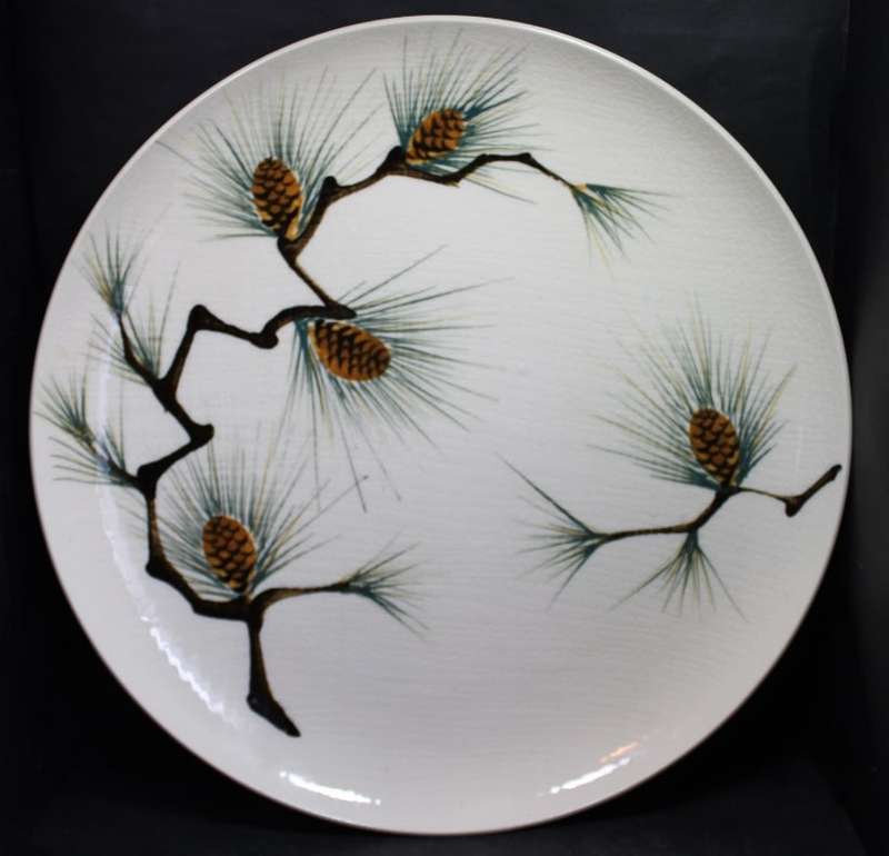 Vintage Canyon Pine Decorative Wall Plate by Kanedai Japan