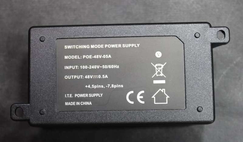 Power Over Ethernet Adapter POE 48v POE-48V-0.5A.