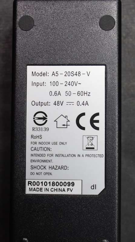Power Over Ethernet Adapter A5-20S48-V