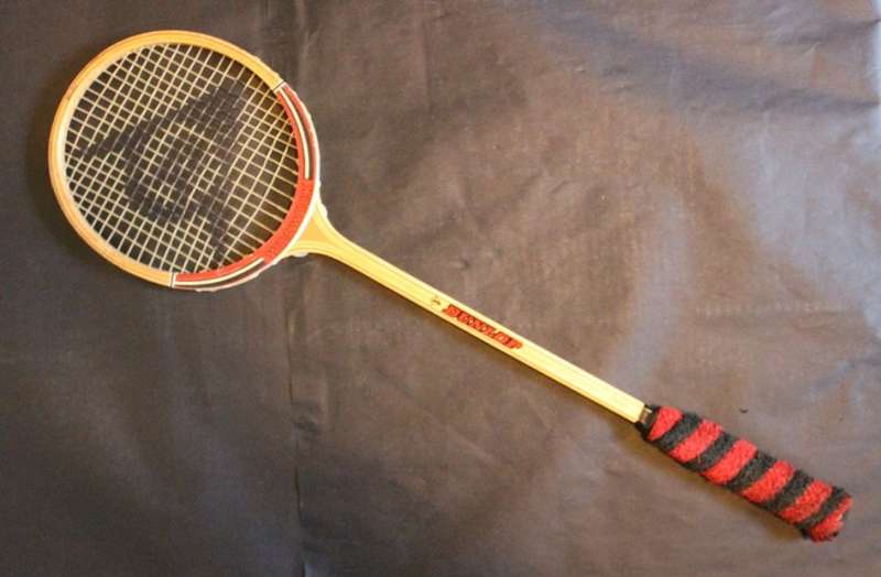 Vintage Dunlop Warwick Wood Frame Squash Racquet