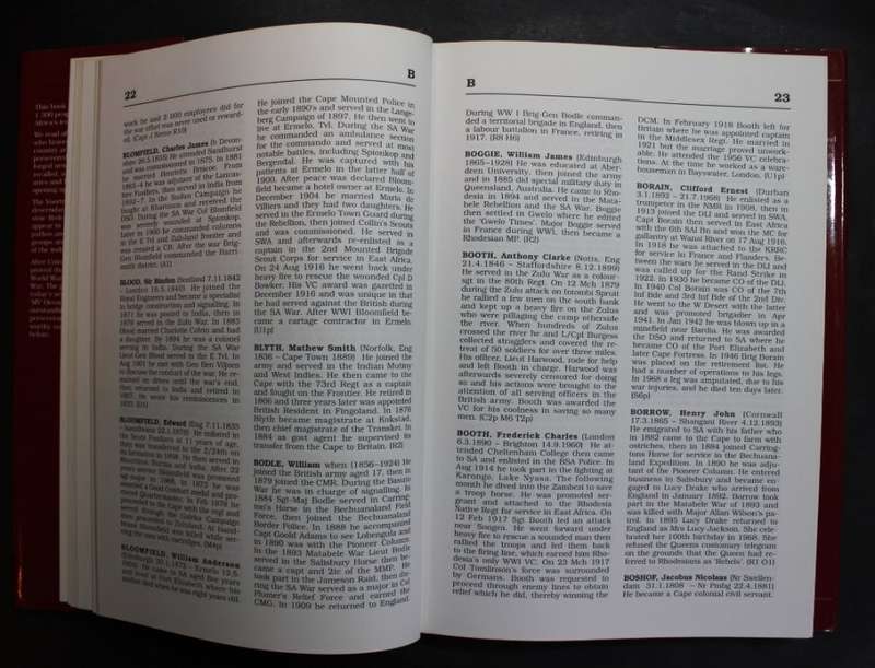 South African Military Who's Who 1452 - 1992 Hardcover Book