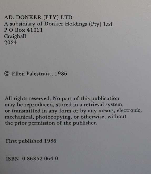 Johannesburg One Hundred A Pictorial History by Ellen Palestrant, Softcover Book