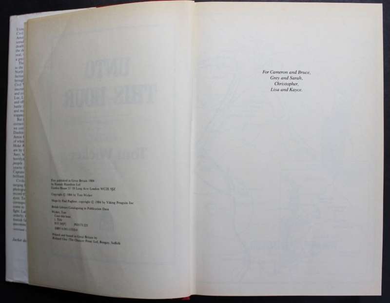 Unto This Hour by Tom Wicker, Hardcover Book