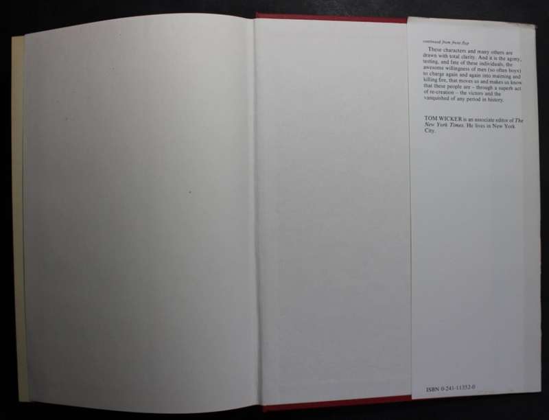 Unto This Hour by Tom Wicker, Hardcover Book