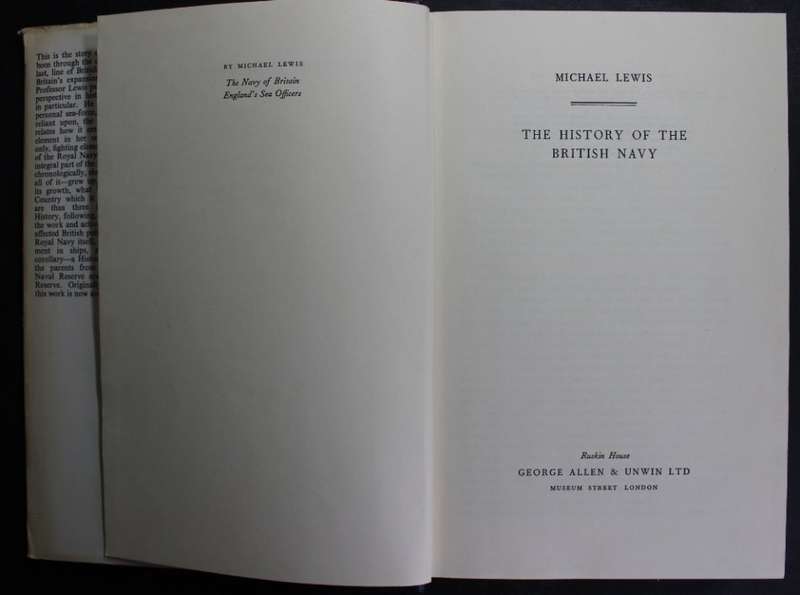 The History Of The British Navy by Michael Lewis, Hardcover Book