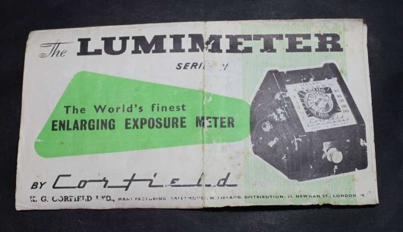 Vintage Corfield Lumimeter, Enlarging Exposure Meter in Original Box