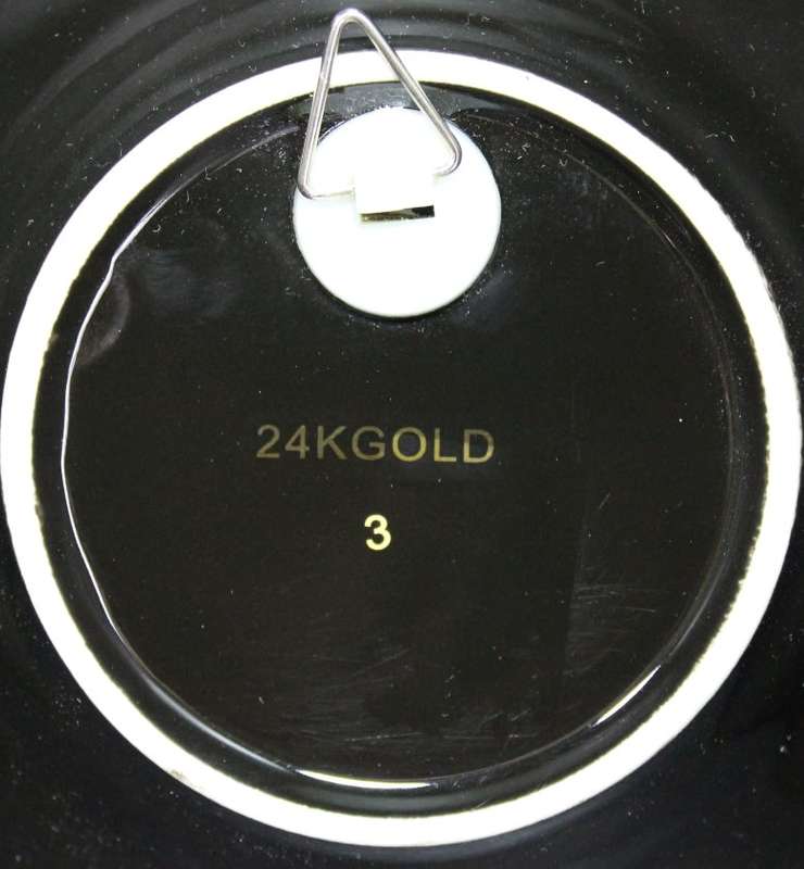 Sheik Zayed Grand Mosque Abu Dhabi 24k Gold Edging Display Plate