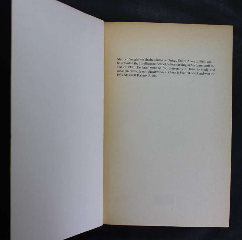Meditations in Green by Stephen Wright, Softcover Book