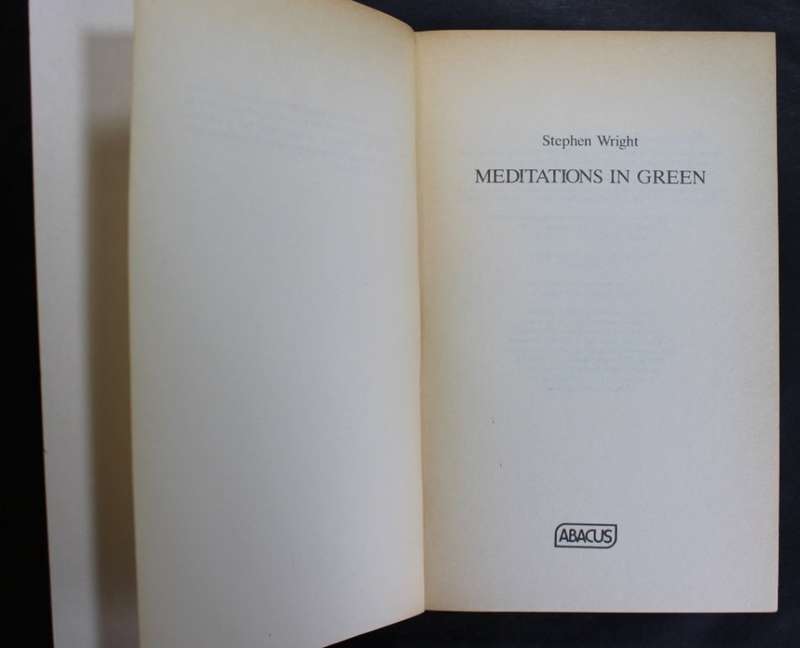 Meditations in Green by Stephen Wright, Softcover Book