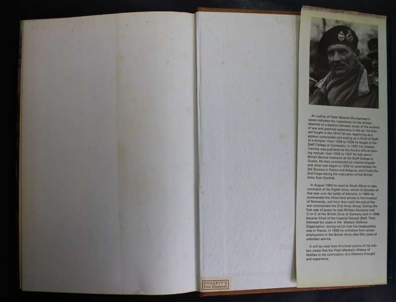 A Concise History of Warfare by Field-Marshal Viscount Montgomery of Alamein, Concise Edition, Hardc