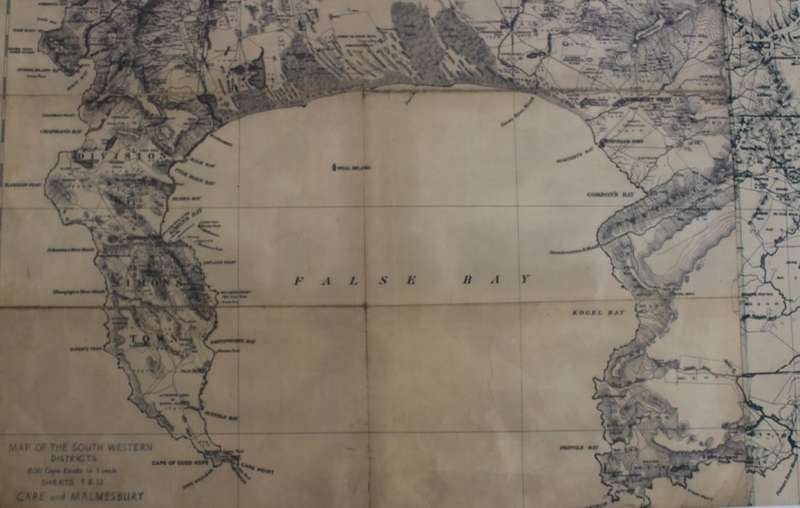 South Western Districts, Cape and Malmesbury, Reproduction Printed  Wall Map