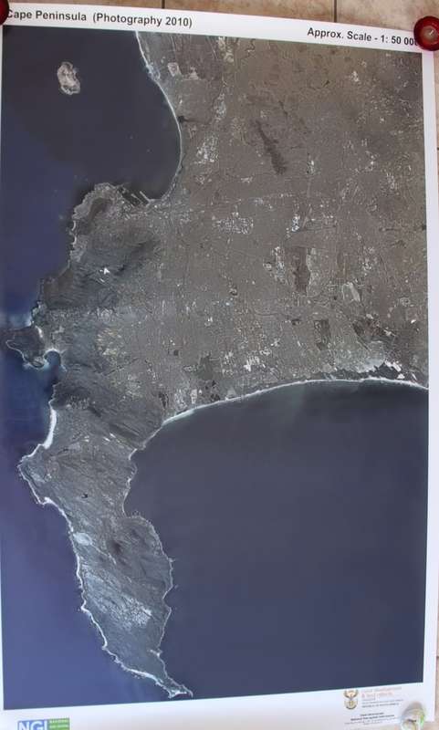 Cape Peninsula Large Aerial Photo Colour 2010
