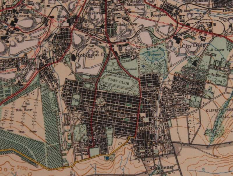 Witwatersrand Central, East and West, Topographical Map 1935, Set of 3 Maps, Reproduction Prints
