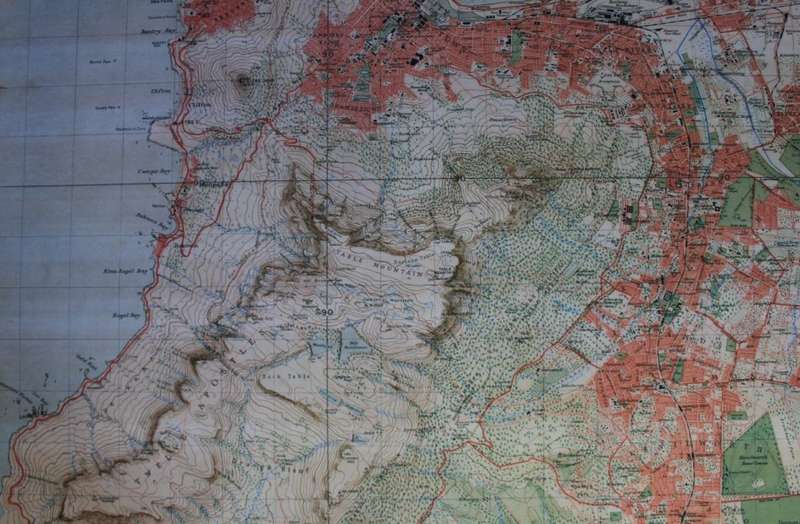 Cape Peninsula 1934 - 80th Anniversary Surveys and Mapping, Set of 4 Maps, Reproduction Prints