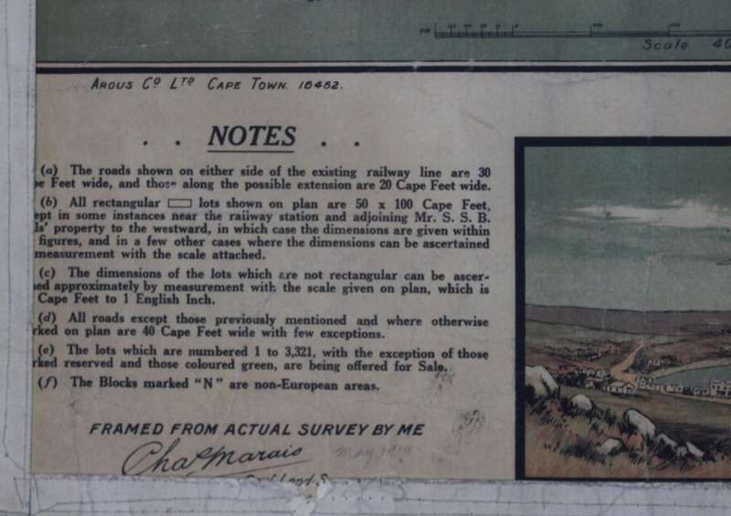 Vintage Plan of Part of the Township of Saldanha Bay 1914, Poster Print.
