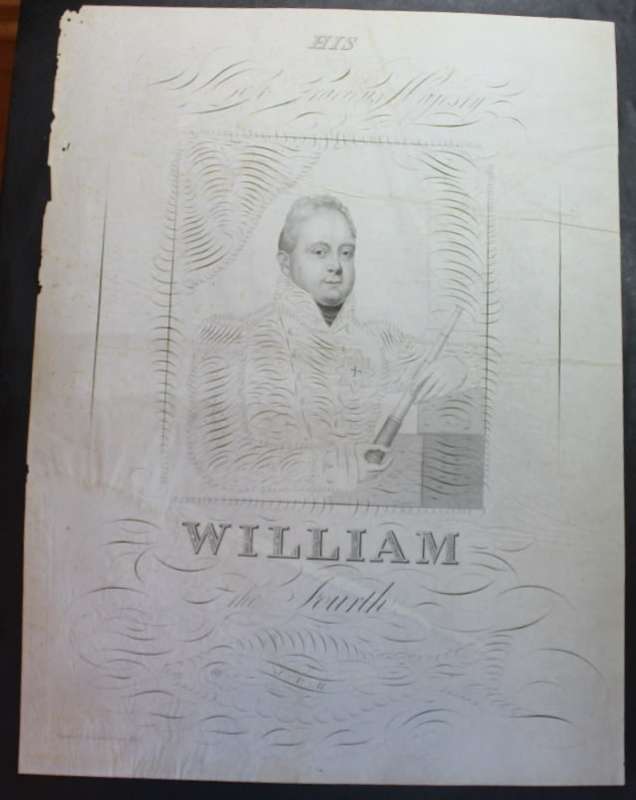 Calligraphy - His Most Gracious Majesty William The Fourth Struck By J P Hemm 1831
