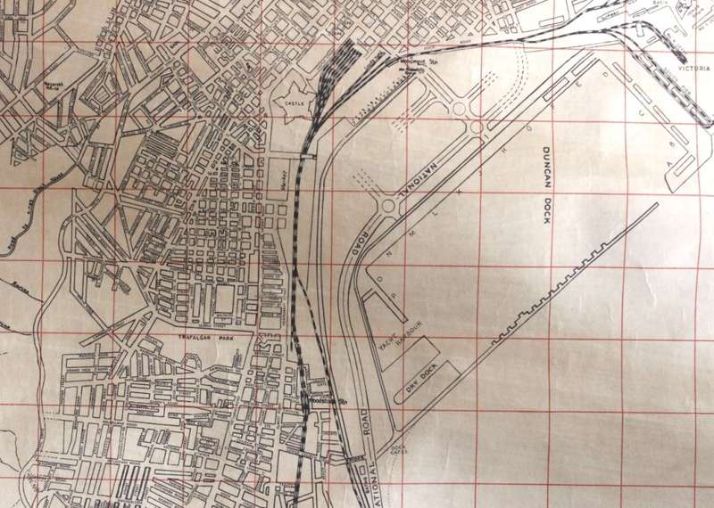 Cape Town 1960 - Cloth Map by the Cape Times.