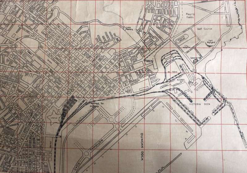 Cape Town 1960 - Cloth Map by the Cape Times.