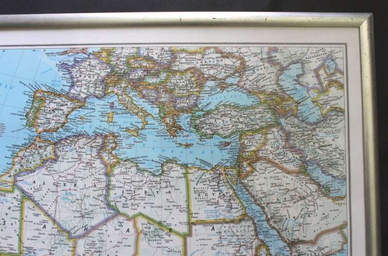 National Geographic Africa Wall Map, Aluminium Frame