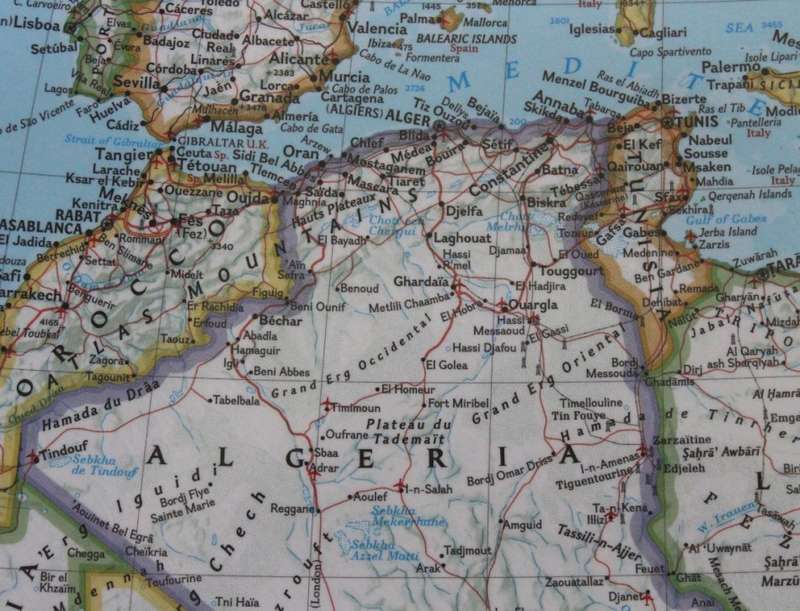 National Geographic Africa Wall Map, Aluminium Frame