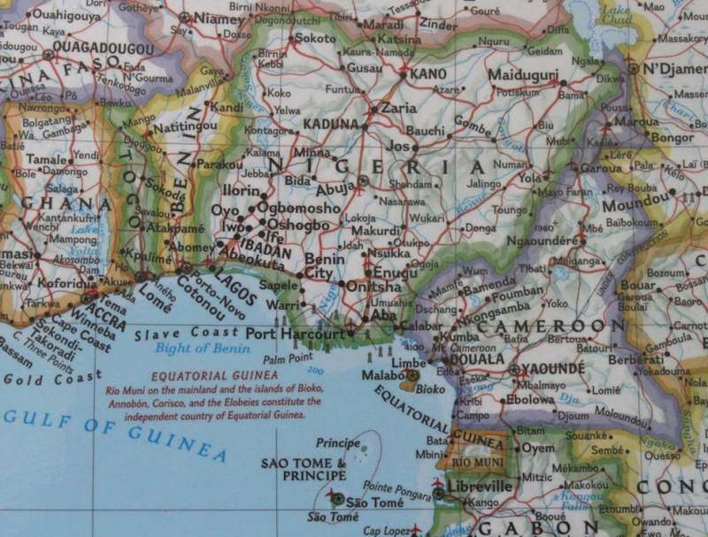 National Geographic Africa Wall Map, Aluminium Frame