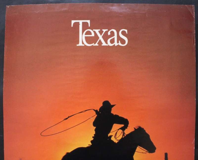 Delta Air Lines Texas Travel Poster