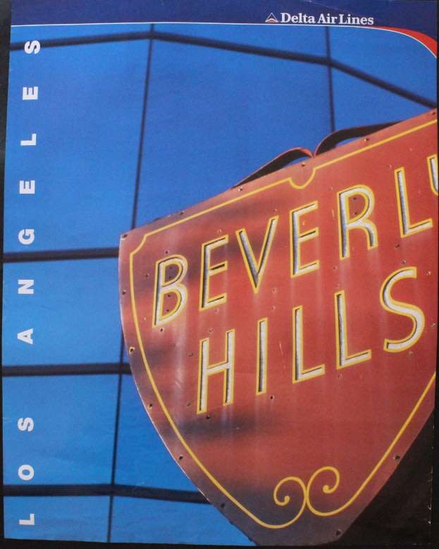 Delta Air Lines Los Angeles Travel Poster