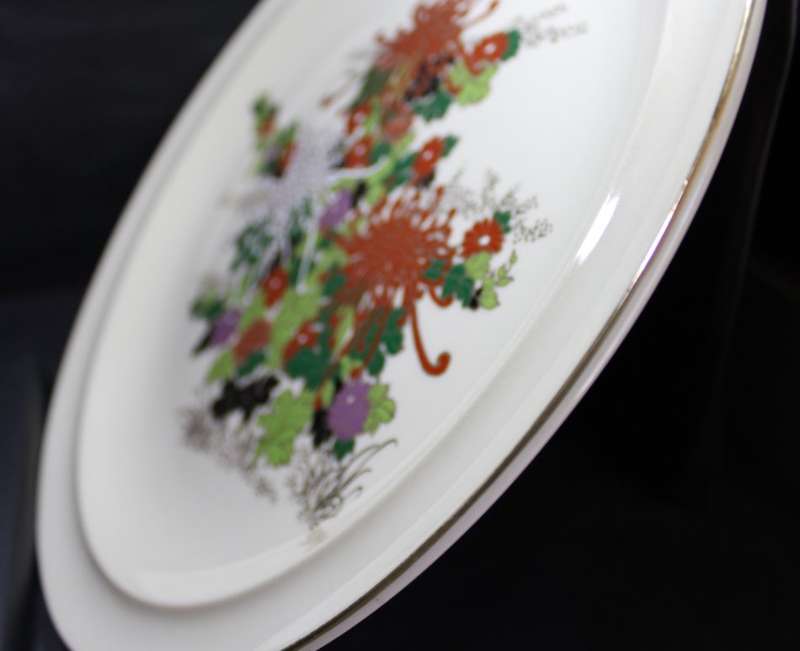 Imperial Imari Floral Pattern Decorative Wall Plate by Prof Toshio Mitumura