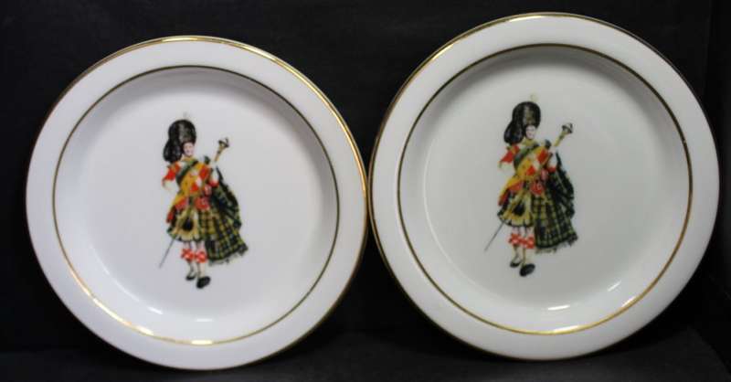 John Dewar White Label Whiskey Pair of Small Dishes