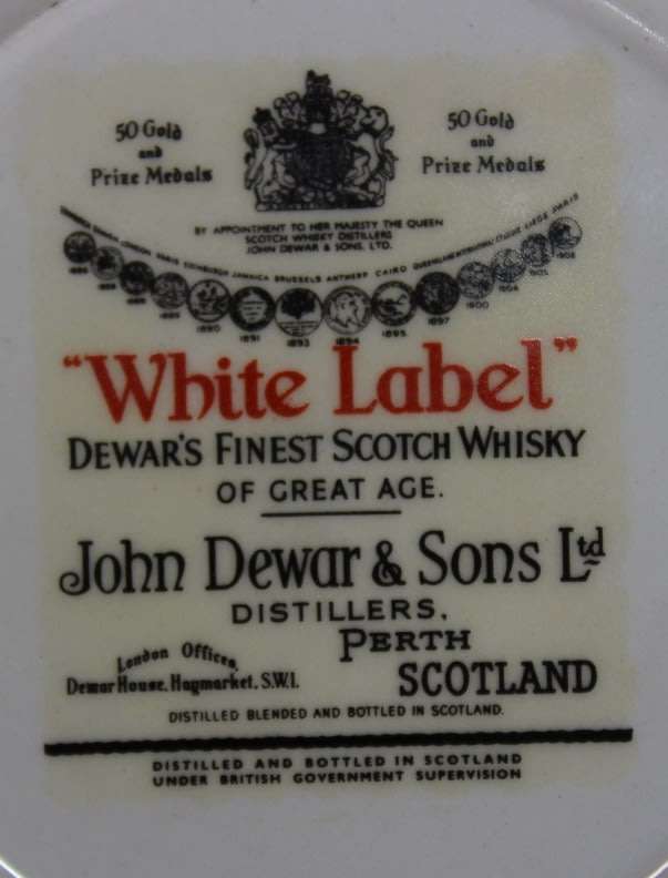 John Dewar White Label Whiskey Pair of Small Dishes
