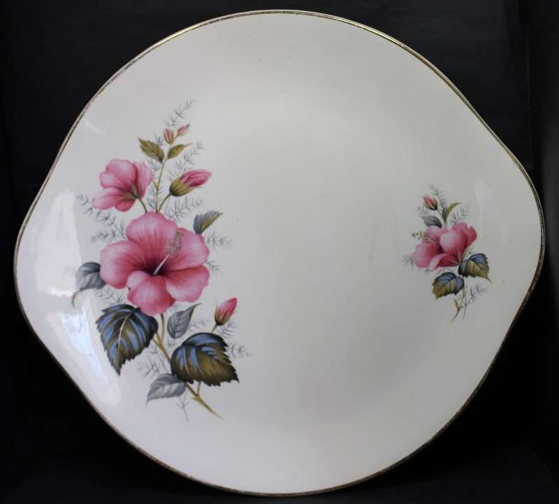 Vintage J&G Meakin Cake Plate Sol Pattern