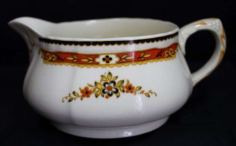 Vintage Alfred Meakin Astoria Shape Marigold Pattern Gravy Jug