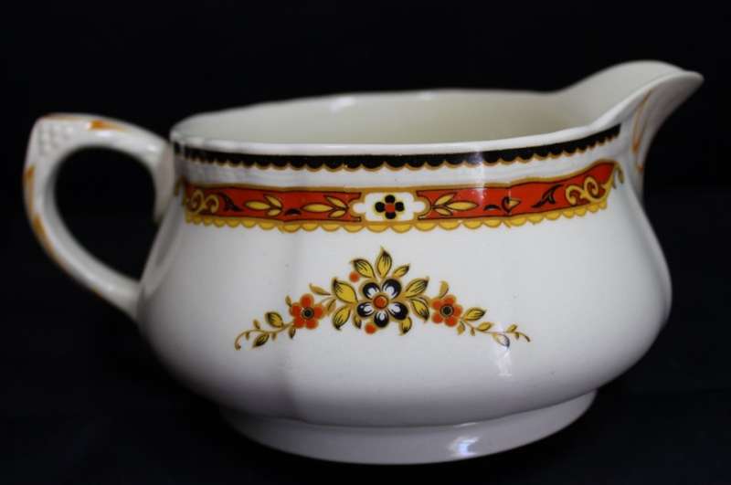 Vintage Alfred Meakin Astoria Shape Marigold Pattern Gravy Jug