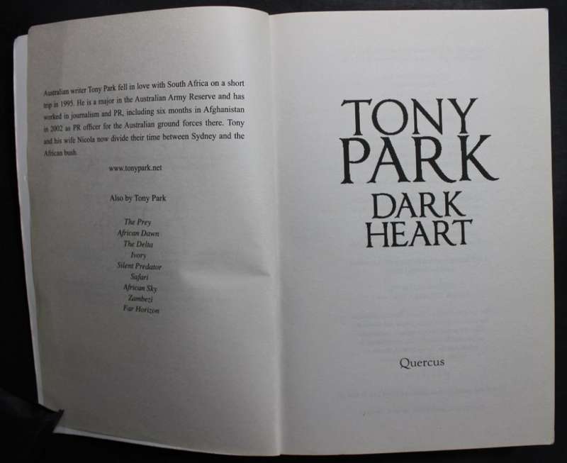 Dark Heart by Tony Park, Softcover Book