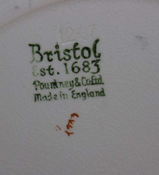 Vintage Bristol Pountney and Co Indian Tree Decorative Wall Plate