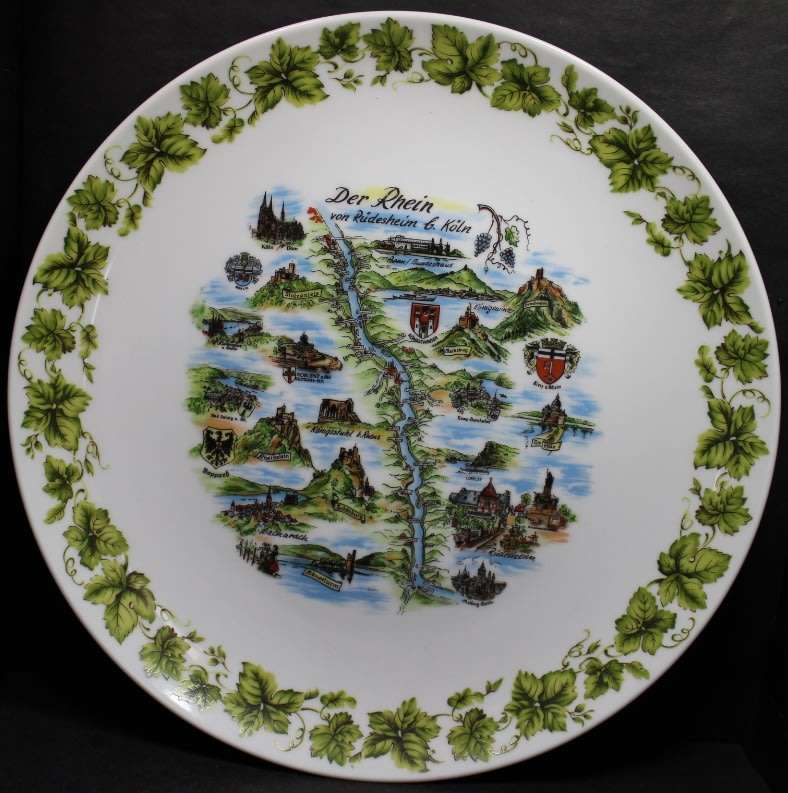 Der Rhein von Rudesheim - Koln Decorative Wall Plate