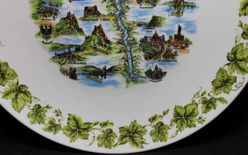 Der Rhein von Rudesheim - Koln Decorative Wall Plate