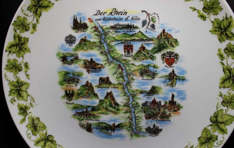 Der Rhein von Rudesheim - Koln Decorative Wall Plate