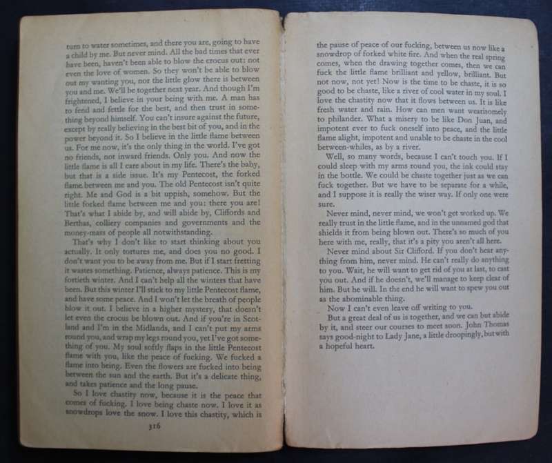 Lady Chatterley`s Lover by D H Lawrence, Softcover Book Penguin 1960 Edition.