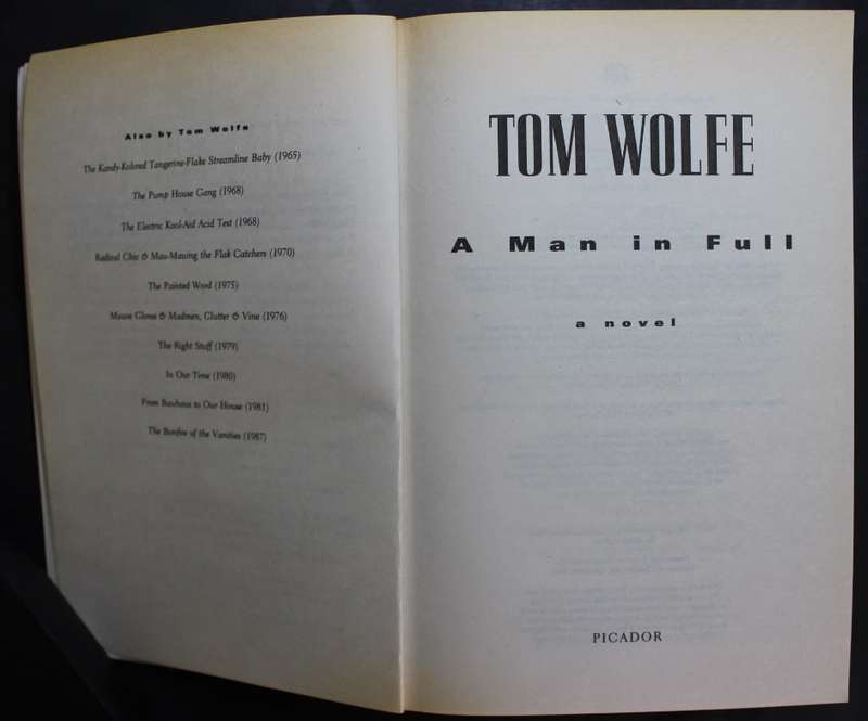 A Man In Full by Tom Wolfe, Softcover Book