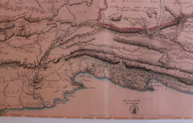 Caap De Goede Hoop Oostelijken Oever 1785 - 1794 Reproduction Print Map