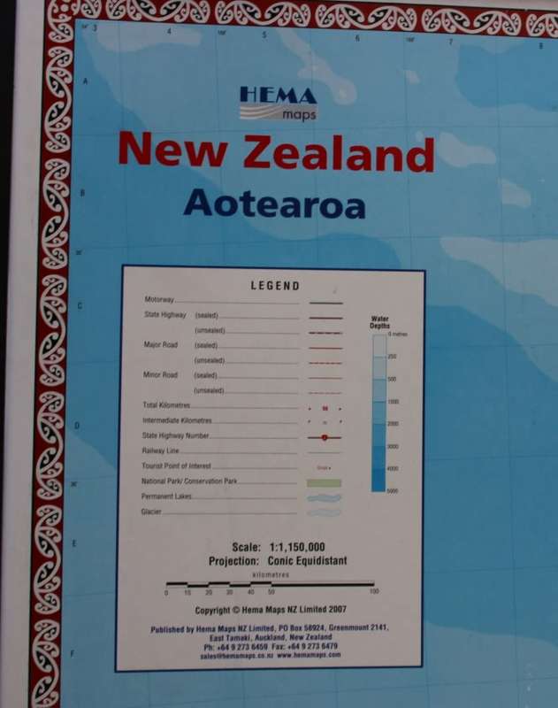 New Zealand / Aotearoa Large Supermap by Hema NZ,  Mounted & Framed No Glass
