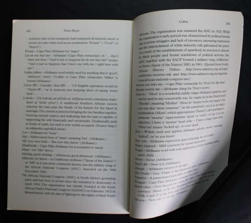 Cobra by Deon Meyer, Softcover Book
