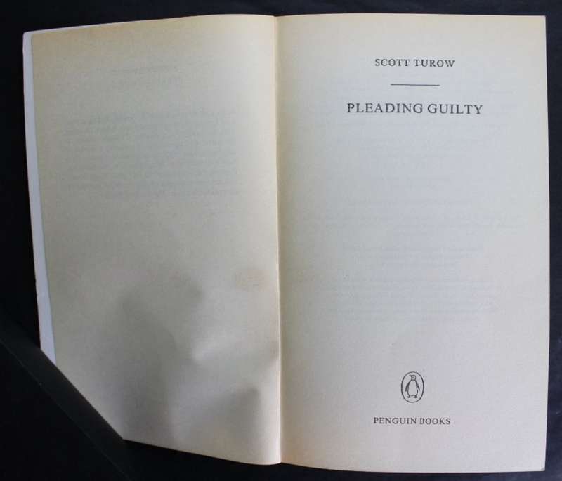 Pleading Guilty by Scott Turow, Softcover Book