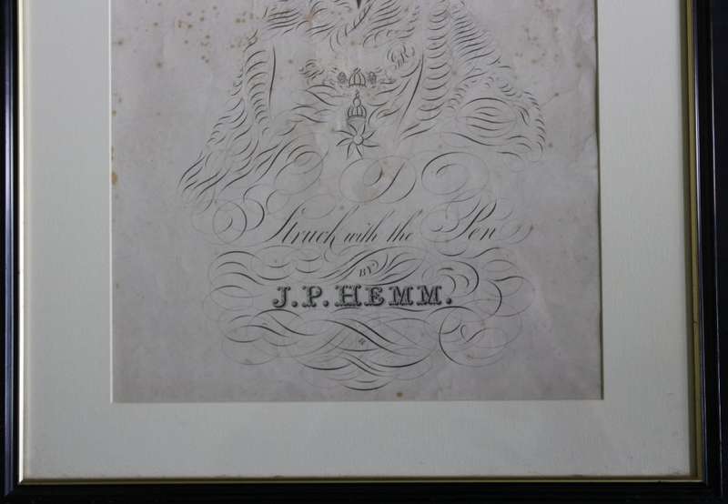 Calligraphy His Royal Highness The Duke Of Gloucester Struck By J P Hemm 1831