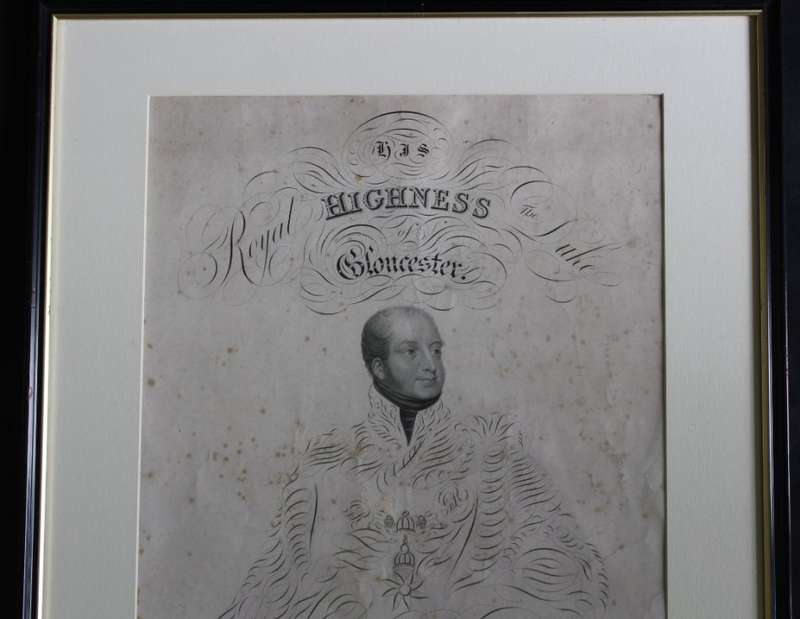Calligraphy His Royal Highness The Duke Of Gloucester Struck By J P Hemm 1831