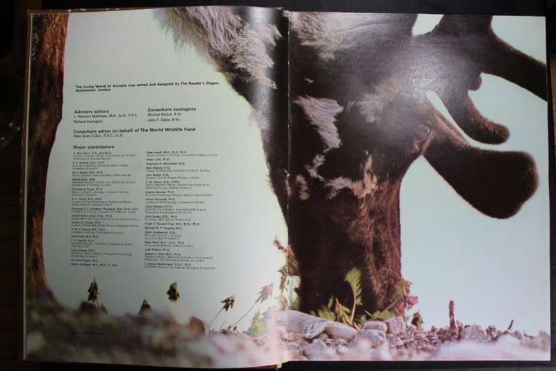 The Living World of Animals Hardcover Book by Readers Digest, 1st Edition